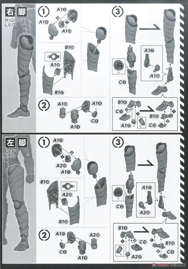 [閉じる]フィギュアライズスタンダード 怪獣8号 (プラモデル) 設計図4