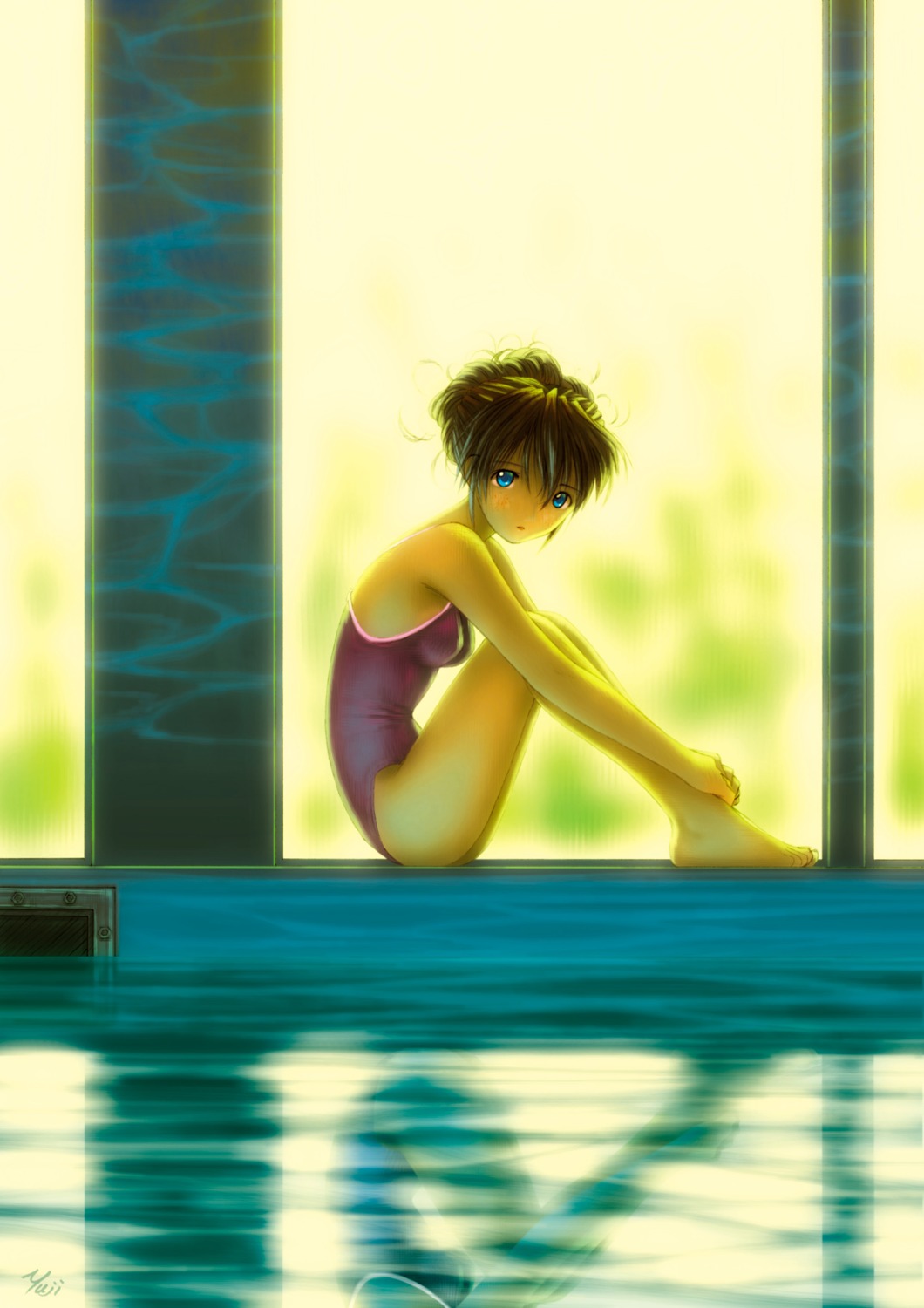 nagko neon_genesis_evangelion souryuu_asuka_langley swimsuits yuuji