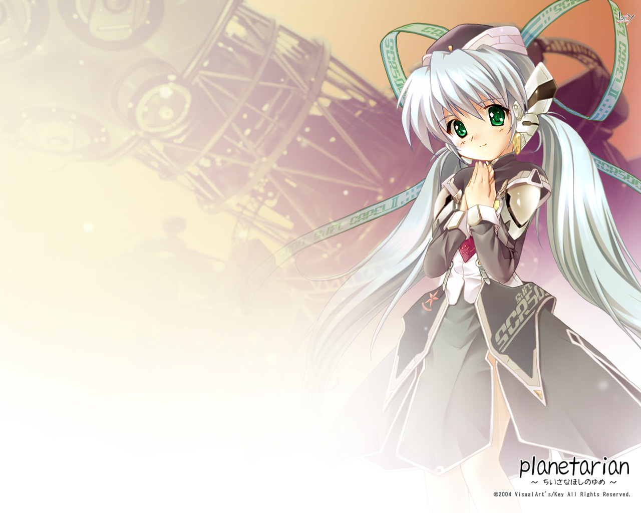 hoshino_yumemi key komatsu_e-ji planetarian wallpaper