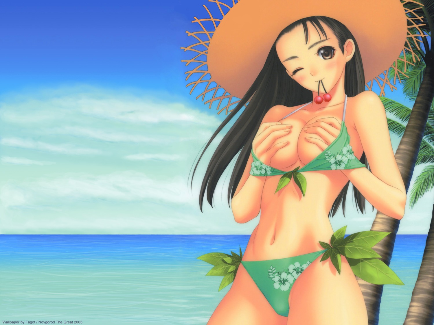 bikini breast_hold cleavage photoshop swimsuits tony_taka wallpaper watermark