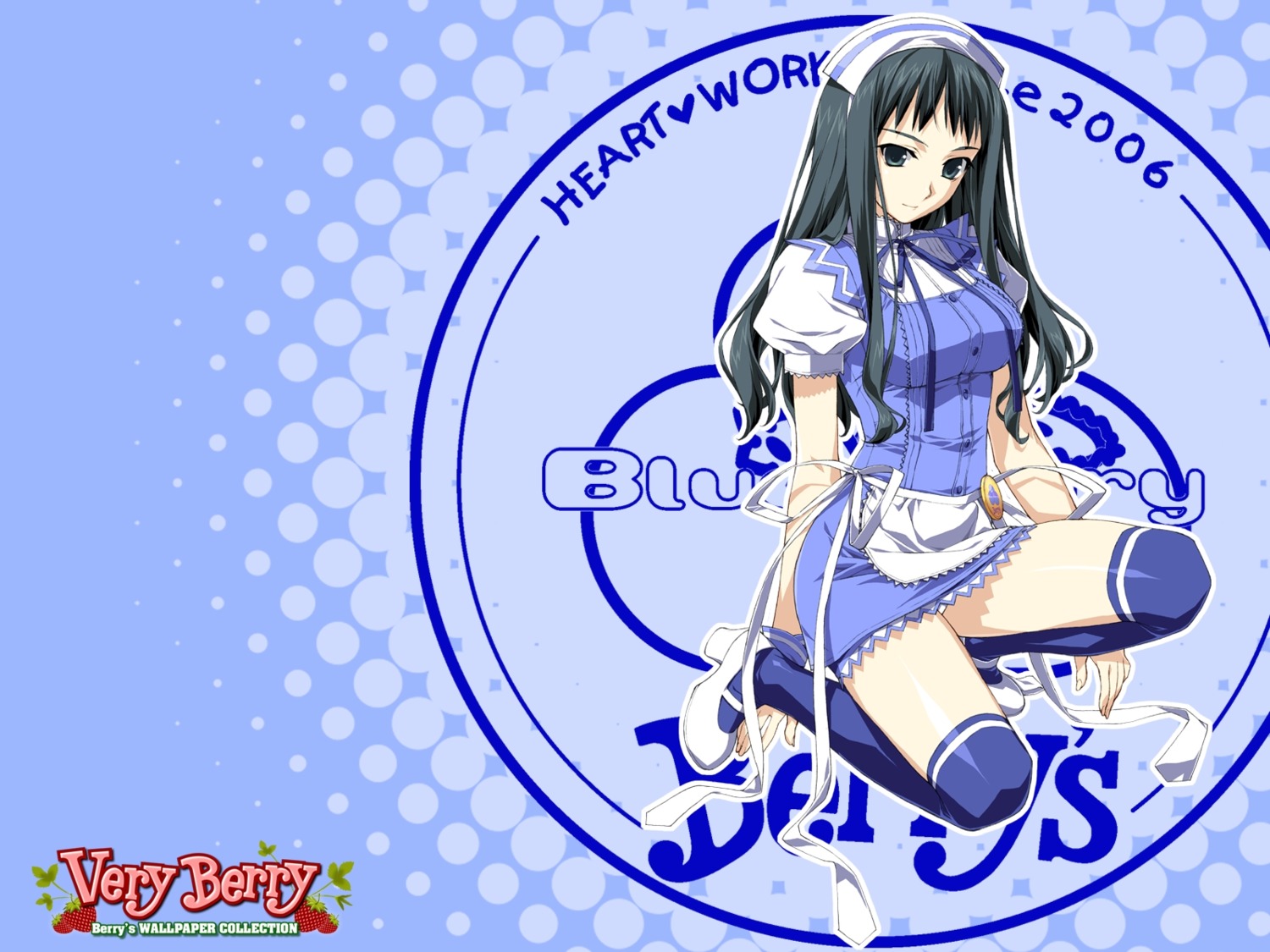 berry's hashimoto_takashi makinosawa_ena thighhighs waitress wallpaper