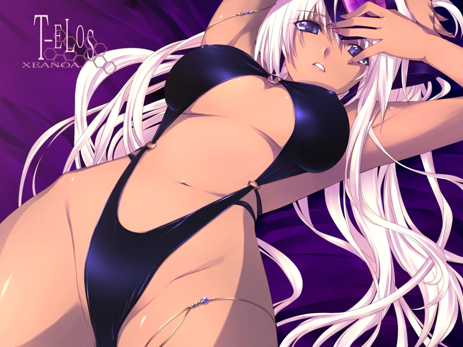 erect_nipples iizuki_tasuku swimsuits t-elos underboob wallpaper xenosaga