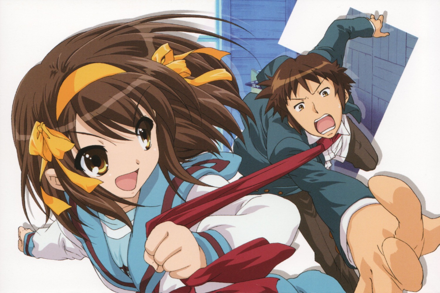 kyon seifuku suzumiya_haruhi suzumiya_haruhi_no_yuuutsu