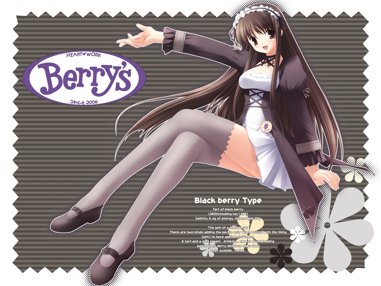 berry's gennosuke gothic_lolita lolita_fashion thighhighs waitress wallpaper