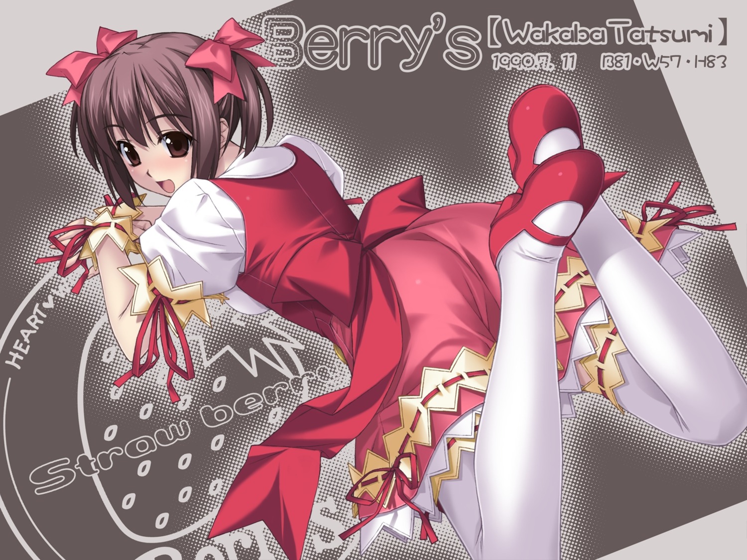 berry's hashimoto_takashi tatsumi_wakaba thighhighs waitress wallpaper