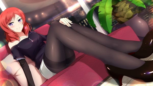 yande.re 345508 sample heels love_live! nishikino_maki pantyhose wallpaper xiao_ren.jpg