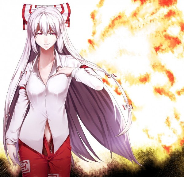 yande.re 338137 sample cleavage fujiwara_no_mokou no_bra touhou uu_uu_zan.jpg