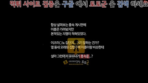 먹튀검증  상업지망가 그 단지의 아내들은 상편