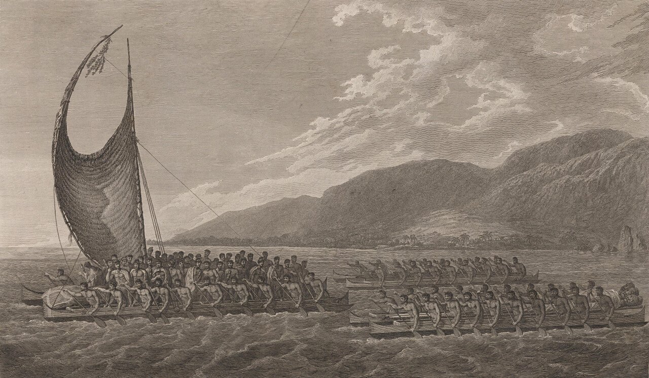 HawaiianCanoes1784.jpg 인류가 지구를 지배하게 된 이야기