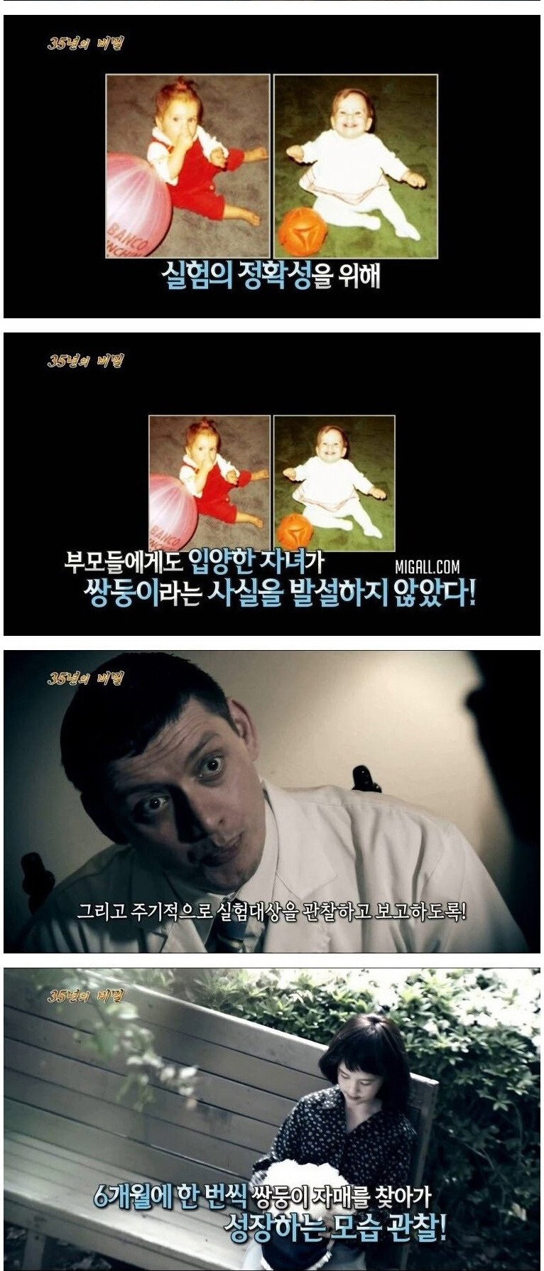 35년 동안 실험 대상이 된 쌍둥이 자매 - 짤티비