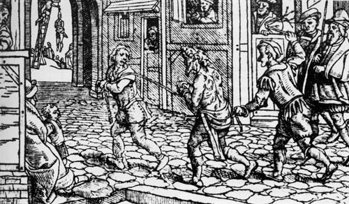 Vagrant_being_punished_in_the_streets_(Tudor_England).jpg 방랑의 역사를 알아보자