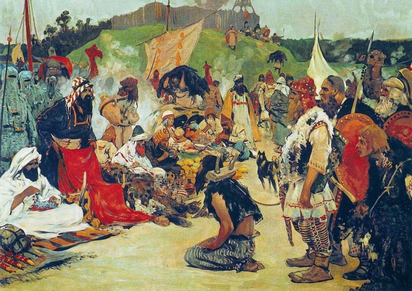 S._V._Ivanov._Trade_negotiations_in_the_country_of_Eastern_Slavs._Pictures_of_Russian_history._(1909).jpg 바이킹은 왜 약탈했을까?