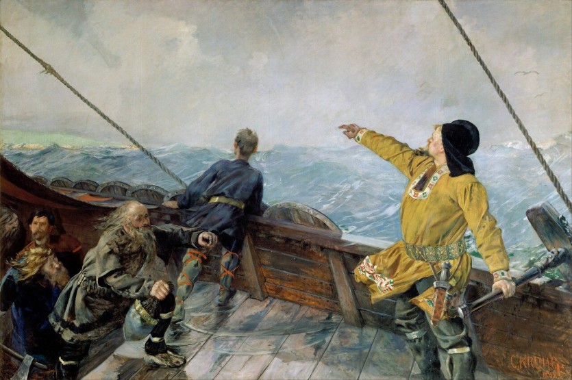 3250px-Christian_Krohg_-_Leiv_Eirikson_discovering_America_-_Google_Art_Project.jpg 바이킹은 왜 약탈했을까?