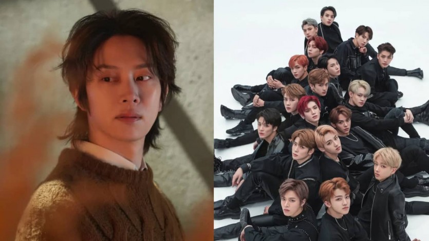 SM엔터테인먼트 출신의 김희철과 그룹 NCT 단체 인스타그램 사진