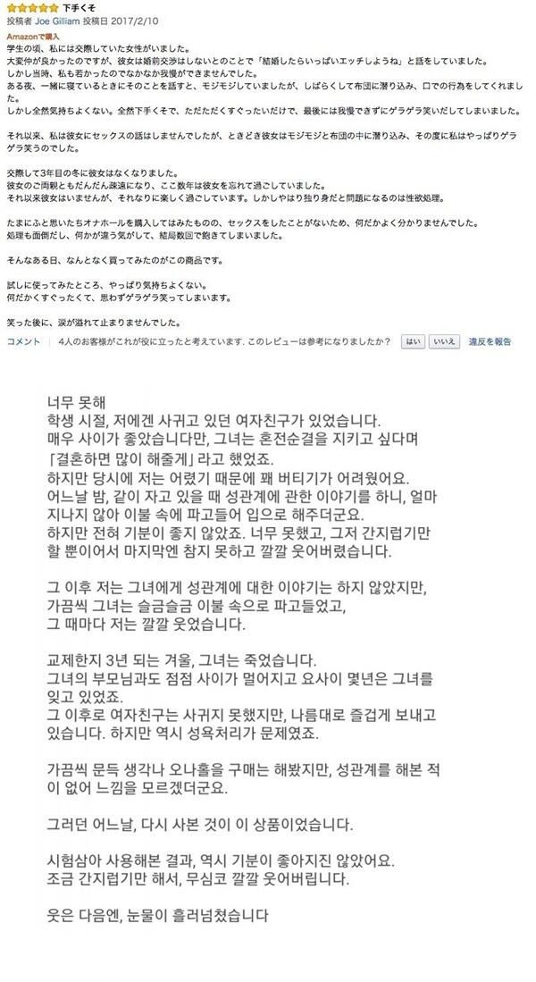 일본의 성인용품 후기