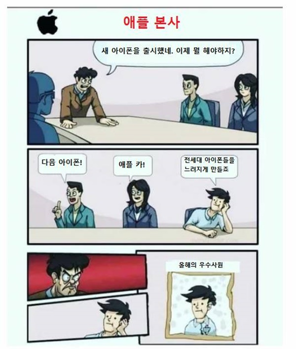 애플회사 회의