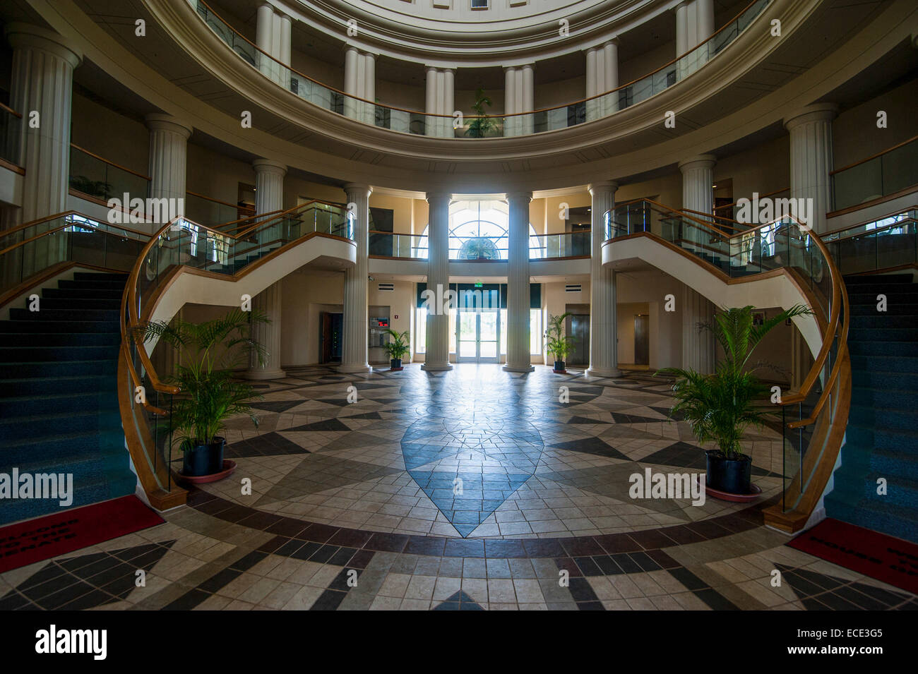 Interior del edificio del parlamento de Palaos, Babeldaob, Palau,  Micronesia Fotografía de stock - Alamy