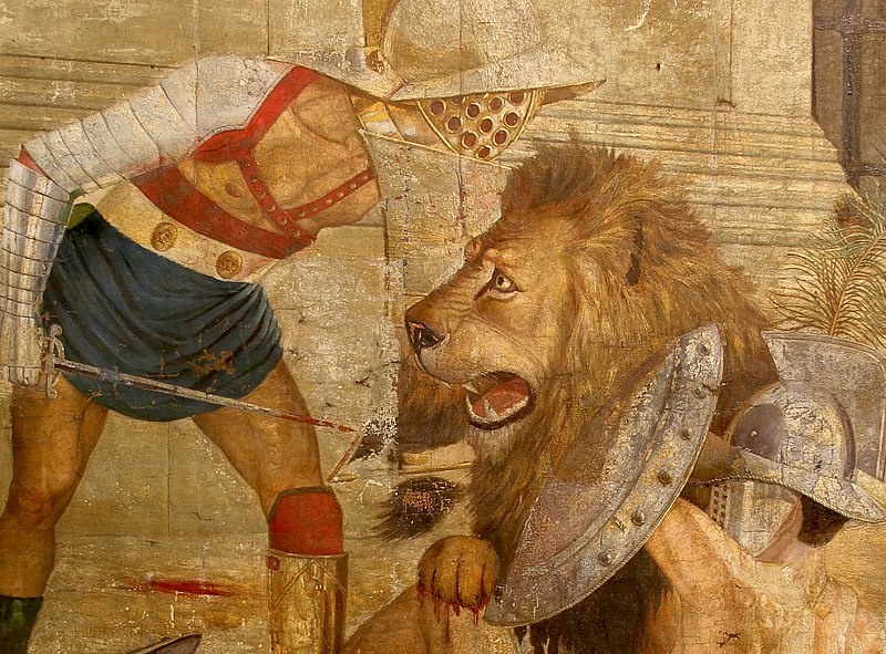 File:Lion and Gladiator.jpg