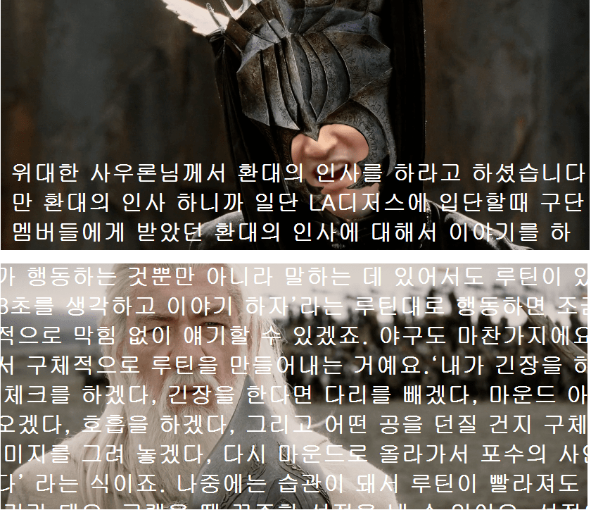 3.PNG 최후의 결전 전, 사우론의 사자와 대면한 아라곤