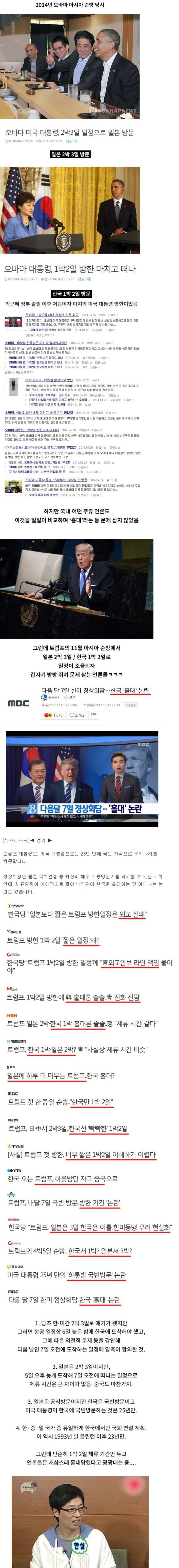 0.JPG 미국 대통령 방한을 통해서 보는 국내언론의 수준.jpg