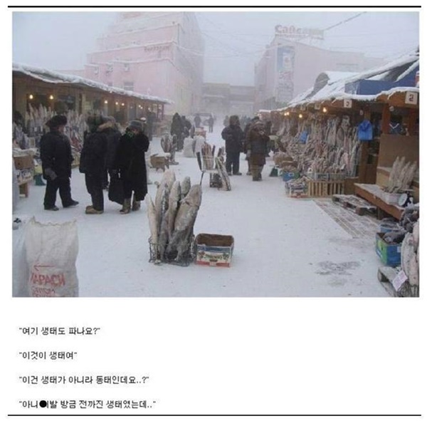 러시아의 수산시장